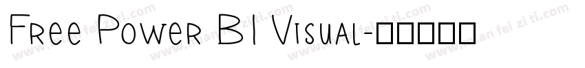 Free Power BI Visual字体转换